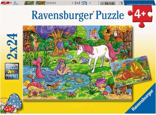 Ravensburgeri pusle Võlumets 2x24 tükki