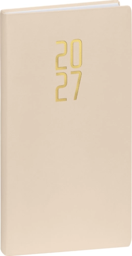 Notique taskumärkmik Ponza 2027 beež 9 × 15,5 cm