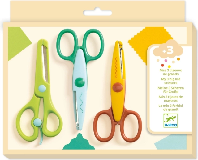 Djeco scissors set – three cutting patterns