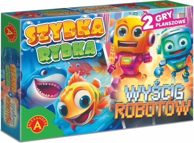 Szybka Rybka / Robot Race – a set of two simple board games