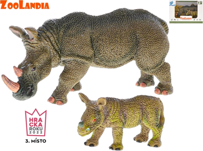 Zoolandia Rhinoceros with Calf – Figure Set