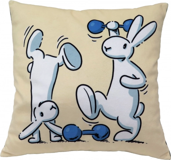 Kids' pillow BOB A BOBEK 30 × 30 cm – dumbbell motif