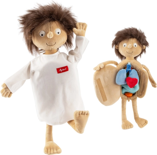 Sigikid väike patsient Erwin – plüüsist hariv nukk 44 cm