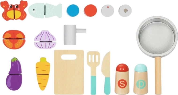 Cutting food with hook-and-loop fasteners