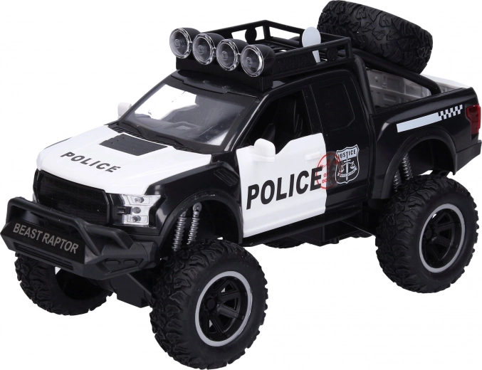 Politsei maastikuauto efektidega 26 cm