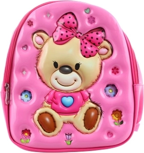 Teddy Bear Faux Leather Backpack