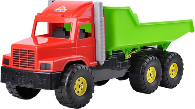 Plastist kallur-veoauto Tatra 77 cm, punane-roheline – 1 tk
