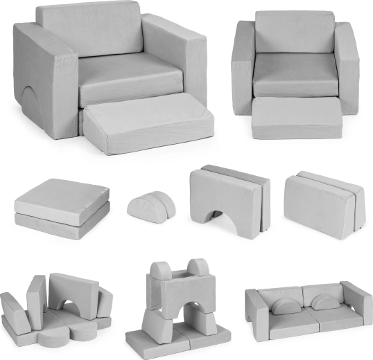 Modulaarne laste tugitool 8 padjaga ECOTOYS – hall
