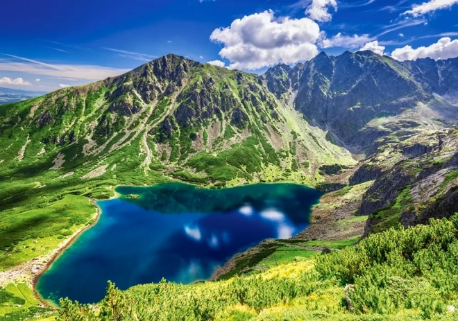500-osaline pusle: Czarny Staw Gąsienicowy, Tatry, Poola
