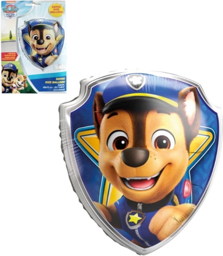 Foil Balloon Shield CHASE – PAW PATROL 68 × 75 cm
