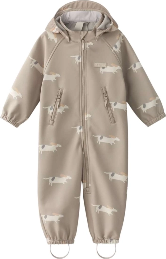 Leokid softshell-kombinesoon Lilo Beige Woof, suurus 110