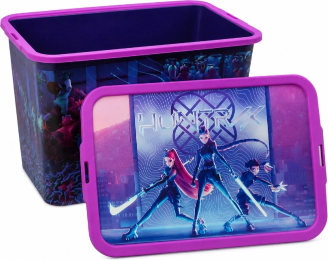 Storage box K-Pop Demon Hunters with clip-on lid 23 l