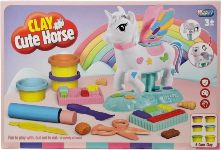 Creative modeling clay set Unicorn - 1 piece