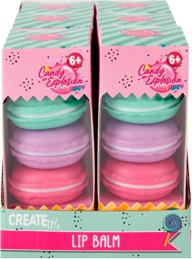 Macaron candy lip balm 3 pcs create it!