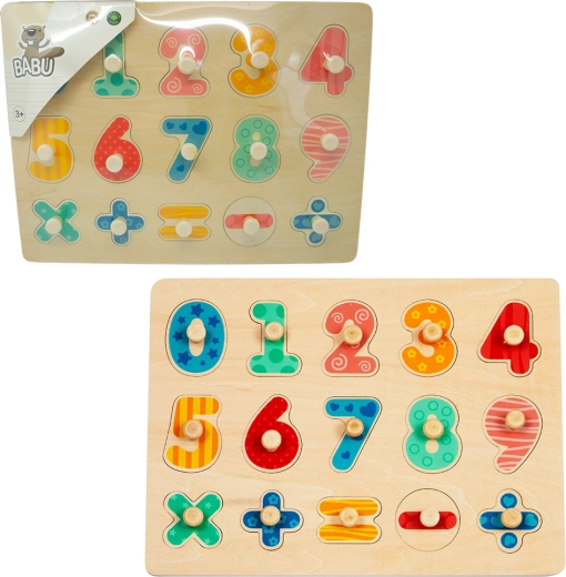 Babu Wooden Shape Sorter First Counting