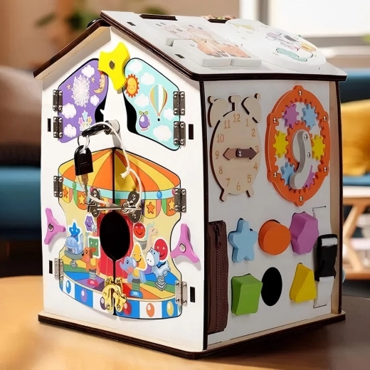 Locks, latches and doors for dexterity training
