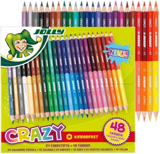Kahepoolsed värvipliiatsid CRAZY 24/48 värvi