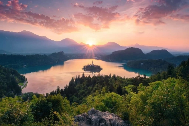 Ravensburger pusle Bledi järv, Sloveenia 3000 tükki