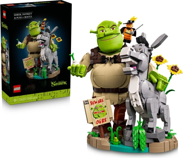 LEGO Shrek – Shrek, Eesel ja Saabastes Kass