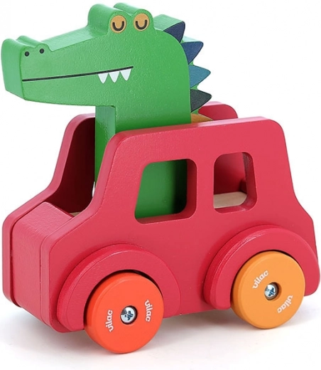 Vilac puidust autoke pasunaga „Krokodill“