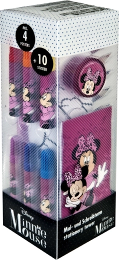 Disney Minnie Mouse suur loominguline koolitarvete komplekt värviraamatutega (35 tk)
