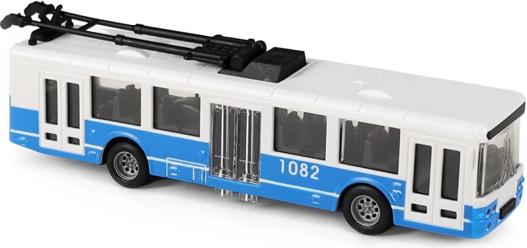 Sinine hoorattamootoriga linnaliikluse trollibuss, 16 cm