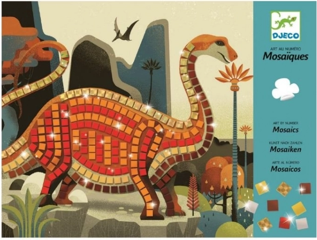 Mosaic Pictures Dinosaurs by Djeco