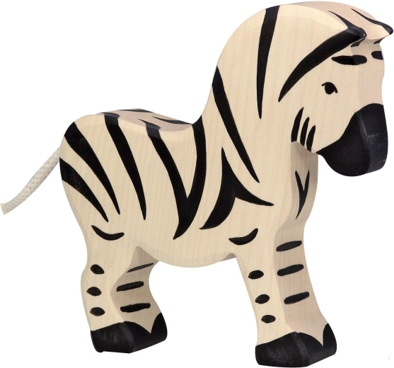 Holztigeri puidust sebrafiguur – 1 tk