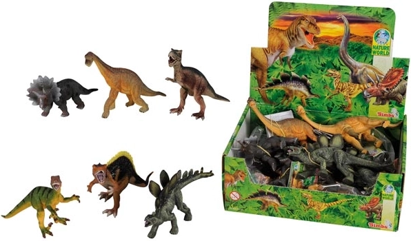 Dinosauruse figuur 14–16 cm, 6 liiki