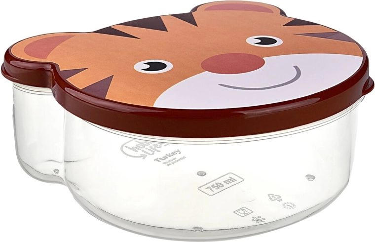 Playful tiger motif on the lid