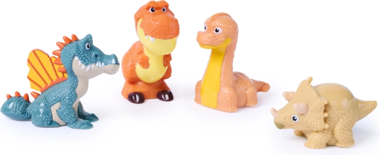 4 dinosaurusefiguuri kuulalusega