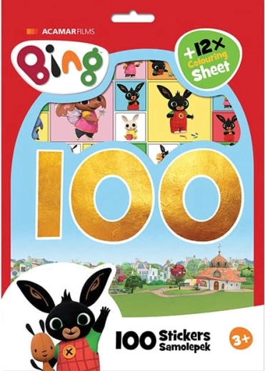 Bingi värvimislehtede komplekt kleepsudega (rohkem kui 100 tk)