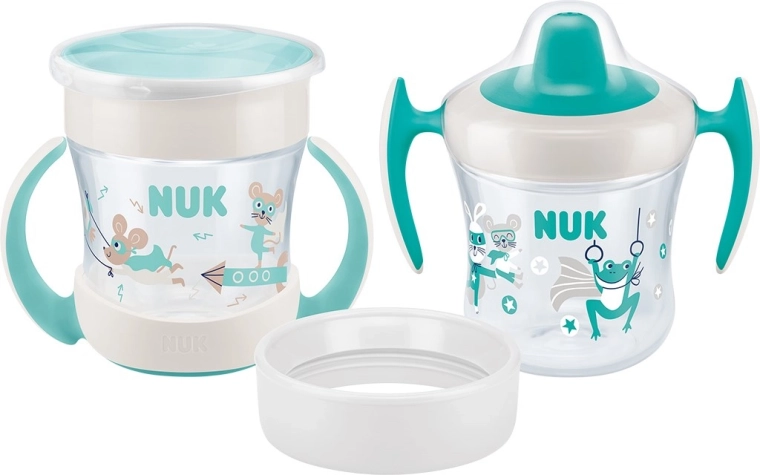 NUK Mini Cups Kids Mug Set 3-in-1 360° neutral