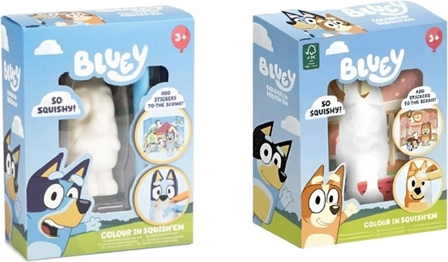 Bluey pehme squishy-figuur värvimiseks