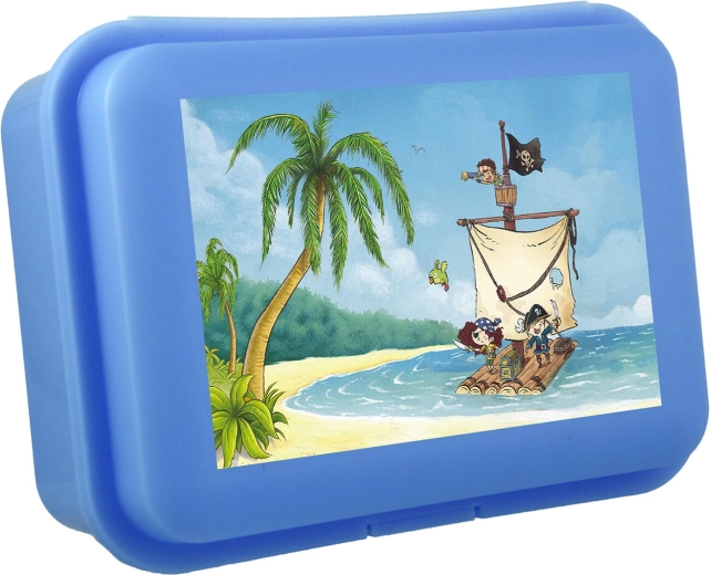 Laste suupistekarp klõpslukuga 18 × 13 × 7 cm – värvide ja motiivide segu
