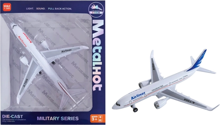 Airliner MetalHoti reisilennuki metallmudel alusega 1:860