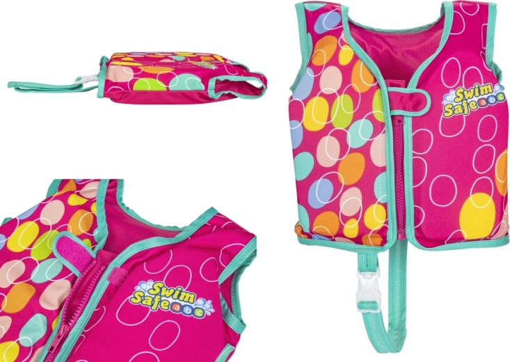 Roosa laste ujumisvest 56 cm Swim Safe