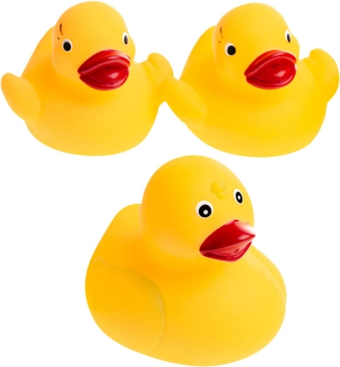 Tullo rubber bath ducks without holes, set of 3