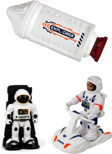 Astronaudid ja moodul Explorer rollimänguks
