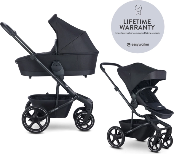 EASYWALKER kombineeritud lapsevanker Harvey⁵ 2in1 LITE RWS – Midnight Black
