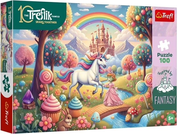 Puzzle Inspired By Fantasy ükssarvik magusas fantaasias 100 tükki
