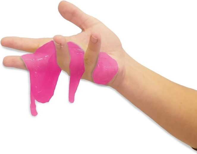 Elastic slime for squeezing and stretching