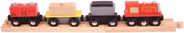 Bigjigs Rail kaubarong rööbastega