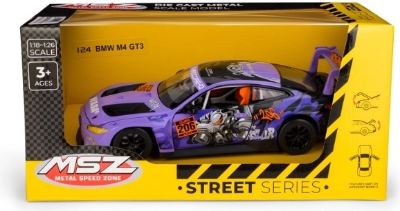 MSZ BMW M4 GT3 võidusõidumudel mõõtkavas 1:24