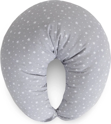 Ceba baby imetamis- ja raseduspadi Huggy basic grey stars 150 × 60 × 37 cm