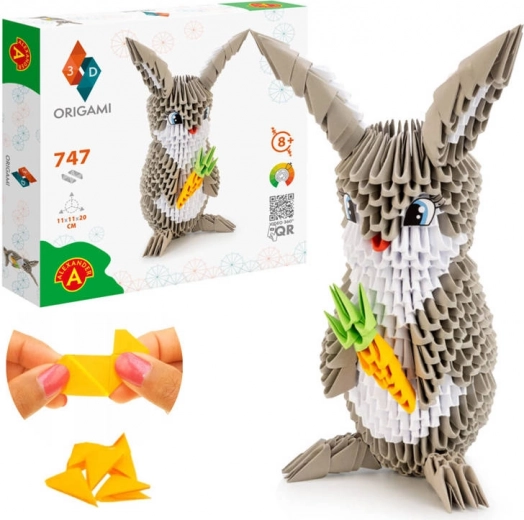 Alexander loominguline komplekt Origami 3D jänes