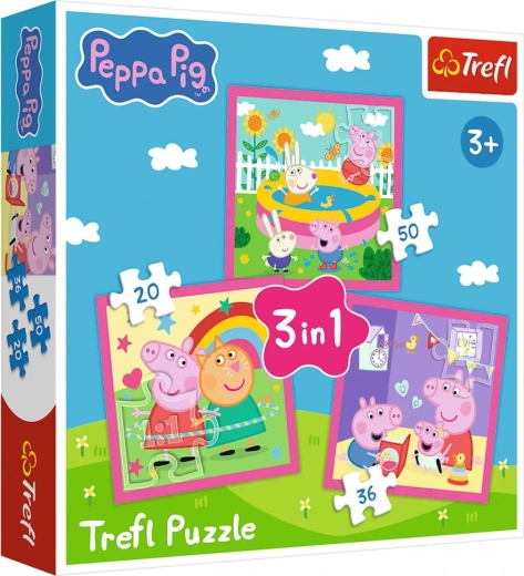 3-ühes pusle – Peppa ja sõbrad TREFL