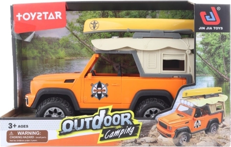 Battery-Powered Off-Road Car with Boat for Kids