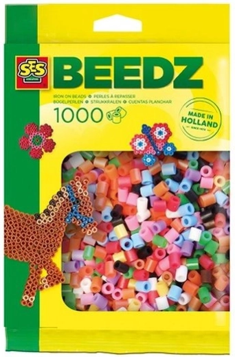 SES Creative iron-on fuse beads in basic colors 1000 pcs