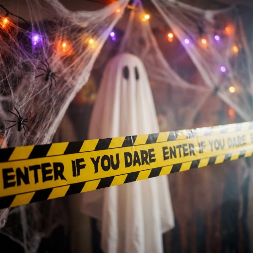 Halloweeni hoiatusdekoratiivteip 3 × 6 m